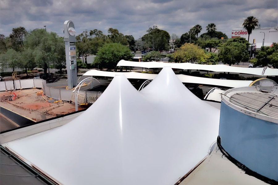 Elegant outdoor shade structure by Vector Shade