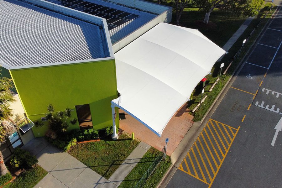 Cantilever Shade Structure on the Gold Coast